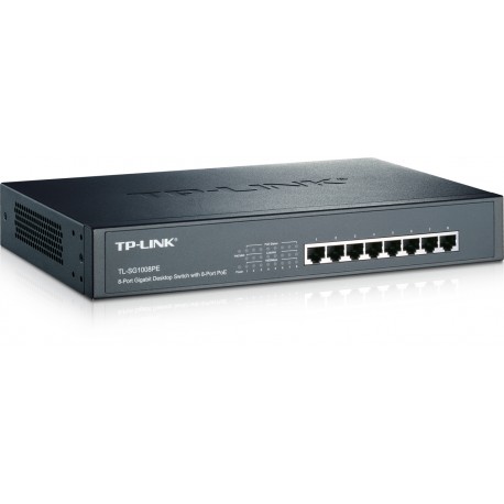 8-Port Gigabit Desktop/Rackmount Switch with 8-Port PoE