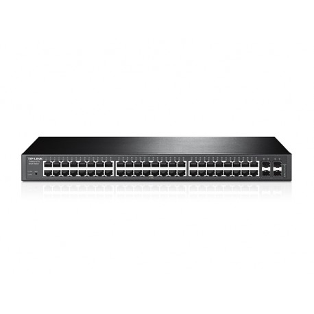 JetStream 48-Port Gigabit Smart PoE+ Switch with 4 SFP Slots