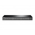 JetStream 48-Port Gigabit Smart PoE+ Switch with 4 SFP Slots